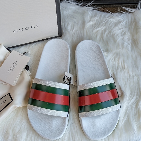 Gucci Other - Gucci Web Rubber Slide